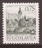 1971 1429 X -NO PH  JUGOSLAVIJA JUGOSLAWIEN  FREIMARKEN SEHENSWUERDIGKEITEN BOHINJ SLOVENIJA SLOWENIEN   MNH - Unused Stamps
