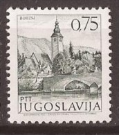 1971 1429 X -NO PH  JUGOSLAVIJA JUGOSLAWIEN  FREIMARKEN SEHENSWUERDIGKEITEN BOHINJ SLOVENIJA SLOWENIEN   MNH - Neufs