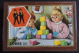 Ancien Jeu De 24 Cubes 2421 - ROTF RTF  - Complet + 5 Planches Et Planche Couverture - Boite Plastique Garnier - Oud Speelgoed