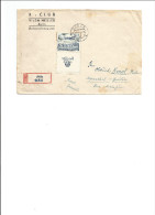 1 Lettre PAR AVION De JICIN (Tchèqu...) Pour Marrakech 11/02/47 Cachet D\´arrivée à Marrakech17/02 - Poste Aérienne