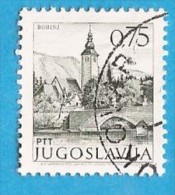 1971 1429 X -NO PH  JUGOSLAVIJA JUGOSLAWIEN  FREIMARKEN SEHENSWUERDIGKEITEN BOHINJ SLOVENIJA SLOWENIEN   USED - Gebraucht