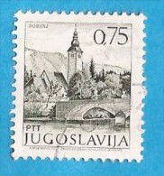 1971 1429 X -NO PH  JUGOSLAVIJA JUGOSLAWIEN  FREIMARKEN SEHENSWUERDIGKEITEN BOHINJ SLOVENIJA SLOWENIEN   USED - Used Stamps