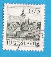 1971 1429 X -NO PH  JUGOSLAVIJA JUGOSLAWIEN  FREIMARKEN SEHENSWUERDIGKEITEN BOHINJ SLOVENIJA SLOWENIEN   USED - Oblitérés