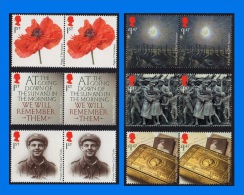 GB 2014-0040, 100th Anniversary Of The First World War, Pair Set (6V) MNH - Neufs