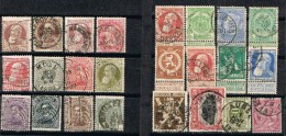 Pequeño Lote 24 Sellos BELGIE, Belgica 1890-1935 º - Colecciones