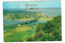 AUS-144    PERTH : Swan River And Narrows Bridge - Perth