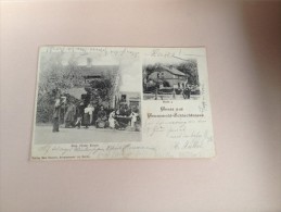 Ansichtskarte Postkarte AK 1900 Gruss Aus Grunewald Schlachtensee Wirtshaus Vater Ernst Gelaufen - Grunewald