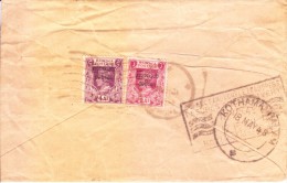 BURMA - MILITARY ADMINISTRATION - 1948 COMMERCIAL COVER TO INDIA - SLOGAN CANCELLATION IN DELIVERY MARKING - Birma (...-1947)