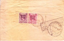 BURMA - MILITARY ADMINISTRATION - 1948 COMMERCIAL COVER TO INDIA - SLOGAN CANCELLATION IN DELIVERY MARKING - Birmanie (...-1947)