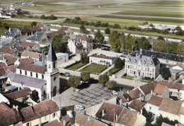 PIERRELAYE VUE AERIENNE L'EGLISE ET LA MAIRIE - Pierrelaye