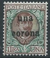 1919 DALMAZIA 1 CORONA MNH ** - ED726-11 - Dalmatie