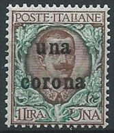 1919 DALMAZIA 1 CORONA MNH ** - ED726-4 - Dalmatie