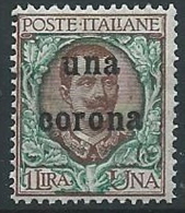1919 DALMAZIA 1 CORONA MNH ** - ED726-9 - Dalmatie