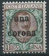 1919 DALMAZIA 1 CORONA MNH ** - ED727-17 - Dalmatia