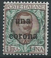 1919 DALMAZIA 1 CORONA MNH ** - ED727-7 - Dalmazia