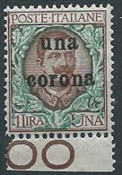 1919 DALMAZIA 1 CORONA MNH ** - ED728-3 - Dalmazia