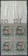 1919 DALMAZIA 1 CORONA QUARTINA MNH ** - ED729 - Dalmatia