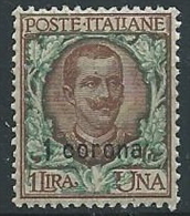 1921-22 DALMAZIA 1 CORONA LUSSO MNH ** - ED725-3 - Dalmatië