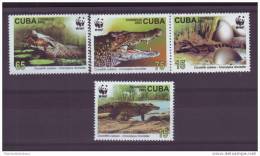 2003.100 CUBA 2003 SAURIUS LIZARD COCODRILES COCODRILOS COMPLETE SET MNH WWF - Unused Stamps