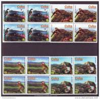 2003.111 CUBA 2003 TURISM TURISMO AVES Y PAISAJES DE CUBA. BIRD. MNH SET BLOCK 4 - Unused Stamps