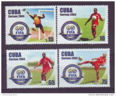 2004.102 CUBA 2004 FIFA SOCCER FUTBOL 100 ANIV COMPLETE SET MNH - Unused Stamps