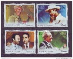 2004.112 CUBA 20042004 CANTANTES DE CUBA, CARLOS PUEBLA, BENNY MORE, COMPAY SEGUNDO, JULIO CUEVAS  CASCARITA MNH SET - Ungebraucht