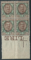 1921-22 DALMAZIA 1 CORONA QUARTINA MNH ** - ED720 - Dalmazia