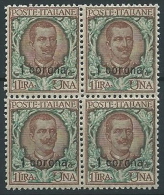 1921-22 DALMAZIA 1 CORONA QUARTINA MNH ** - ED721-5 - Dalmatië
