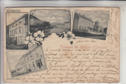 F 57590 DELME, Cafe Nilles, Synagogue, Pharmacie Hahn, 1900 - Chateau Salins