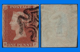 GB 1841-0089, QV 1d Pale Red-Brown Letters H-F SG9 Plate 16 (Spec BS5d), FU MC - Oblitérés