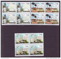 2005.293 CUBA 2005 POSTAL HISTORY COVER AND OLD ARCHITECTURE. POSTAL MUSEUM ANIV. COMPLETE SET MNH BLOCK 4 - Nuovi
