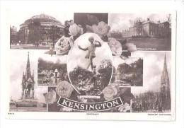 RP KENSINGTON UNUSUAL 7 VIEW MULTIVIEW USED 1923 BEAGLES POSTCARD CENTRAL LONDON SUBURBS USED - London Suburbs
