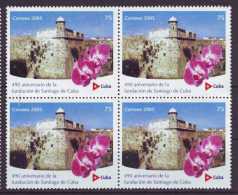 2005.105 CUBA MNH BLOCK 4 2005 SANTIAGO DE CUBA FOUNDATION 490 ANIV - Neufs