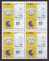 2005.109 CUBA MNH BLOCK 4 2005 TELEPHON ETECSA ANIV. EMPRESA TELEFONOS. - Neufs