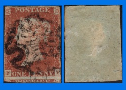 GB 1841-0100, QV 1d Red-Brown Letters F-F SG8, MC Cancel (Spacefiller) - Gebraucht