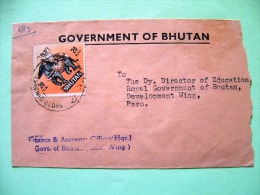 Bhutan 1969 Cover To Paro - Elephant - Bhoutan