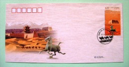 China 2012 FDC Cover - Camels Horse - Brieven En Documenten