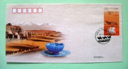 China 2012 FDC Cover - Camels Horse Mountains - Brieven En Documenten