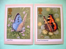 Two Postcards On Insects From England - Excelent For Maxicard - Insectes