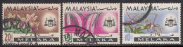 3v Orchid, Melaka / Malacca,  Used 1965, (sample Image) - Malacca