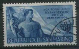 1956 San Marino, Cinquantenario Ripristino Dell'arengo, Serie Completa Usata - Usados