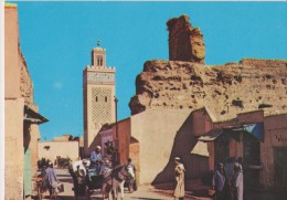 AFRIQUE,AFRICA,MAROC,MARO CCO,MARRUECOS,MARRAKECH,M OSQUEE MOULAY LYAZID,TAXI ATTELAGE CHEVAL - Marrakech