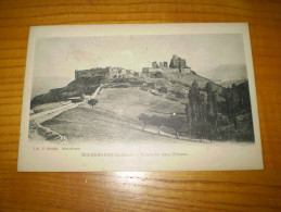 Ardèche, Rochemaure, Ruines Du Chateau : écrite De Clavelle , Cachet Arrivée Recette Auxiliaire Cliousclat 1924 - Rochemaure