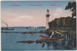 TURQUIE,TURKEY,TURKISH,TU RKIYE,EMPIRE OTTOMAN,CONSTANTINOPLE EN 1900,ISTANBUL,belle Vue,PHENER BAGTCHE,bateau,phare - Turkey