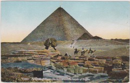 EGYPTE,EGYPT,le Caire En 1900,CAIRO,PYRAMIDE CHEOPS THE SPHINX,TEMPLE OF SAFFRA - Other & Unclassified