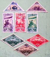 TANNU TUVA 1936 Airmail Set Of 7 USED CV$22 **RARE** - Tuva