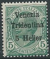 1918 TRENTINO EFFIGIE 5 H MNH ** - ED768-5 - Trentino