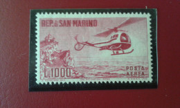 San Marino - "Elicottero" ** (siglato Luigi Gazzi) - Airmail