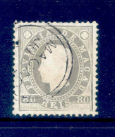 ! ! Macau - 1887 D. Luis 80 R - Af. 38 - Used - Gebraucht