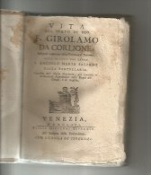 VITA SERVO DIO F. GIROLAMO DA CORLIONE VE/1753 CON RITRATTO PAG.404 - Old Books